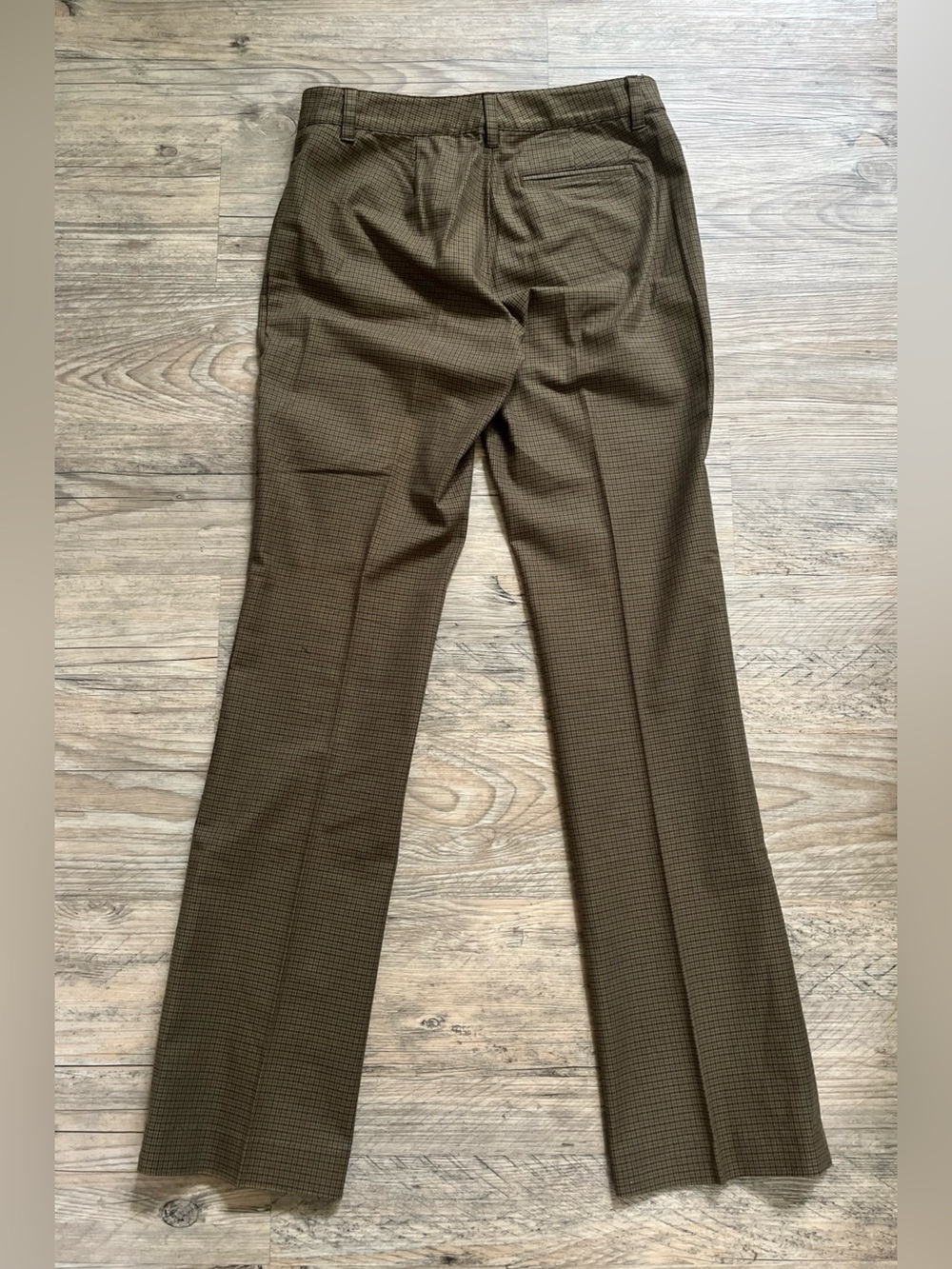 Lauren Ralph Lauren Adelle Pants Women Brown Tan Houndstooth Cotton Size 2 - Picture 8 of 8